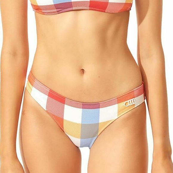 NWT Solid & Striped [‎ SZ Small ] Elle Bikini Bottom Beach Plaid - Picture 12 of 12